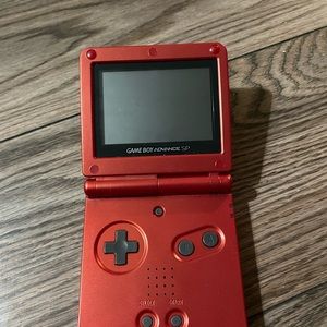 Red game boy advance sp